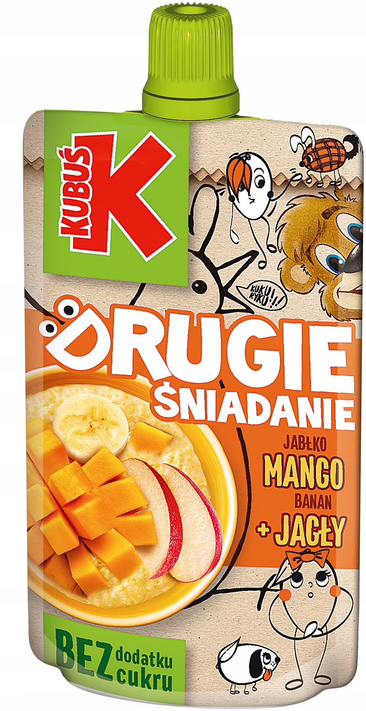 Mousse Kubuś Second Breakfast Mango porridge 12 x 100g Medical device no