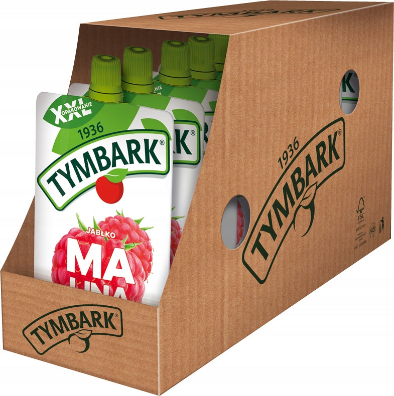 Mousse Tymbark Raspberry 100% fruit 10x 200 g