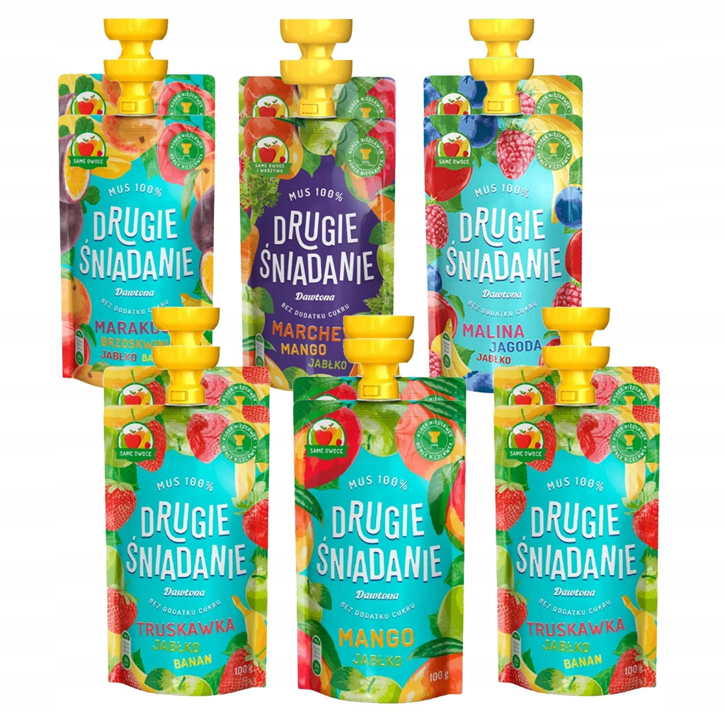 Mousse fruit dessert for children 100 g 12 pcs Dawtona