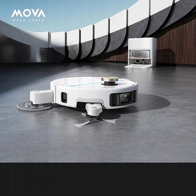 Mova V70 Ultra Complete X Robot Vacuum with 40000Pa Suction, MaxiReachX Mop, 15N Force, 300Rpm Brush - Boxed Packaging status original