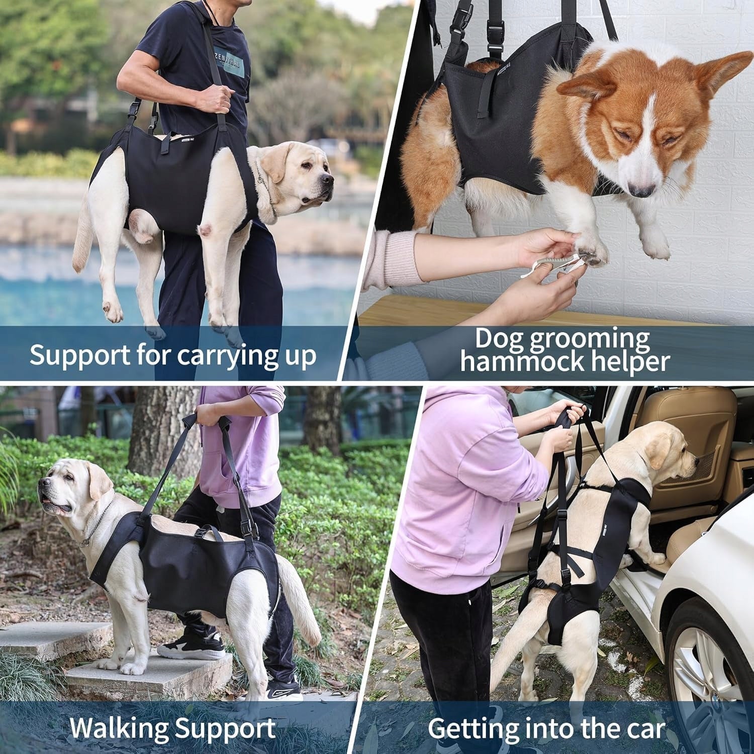 Movement assistance for elderly, injured and disabled dogs, size M Product height 39 cm