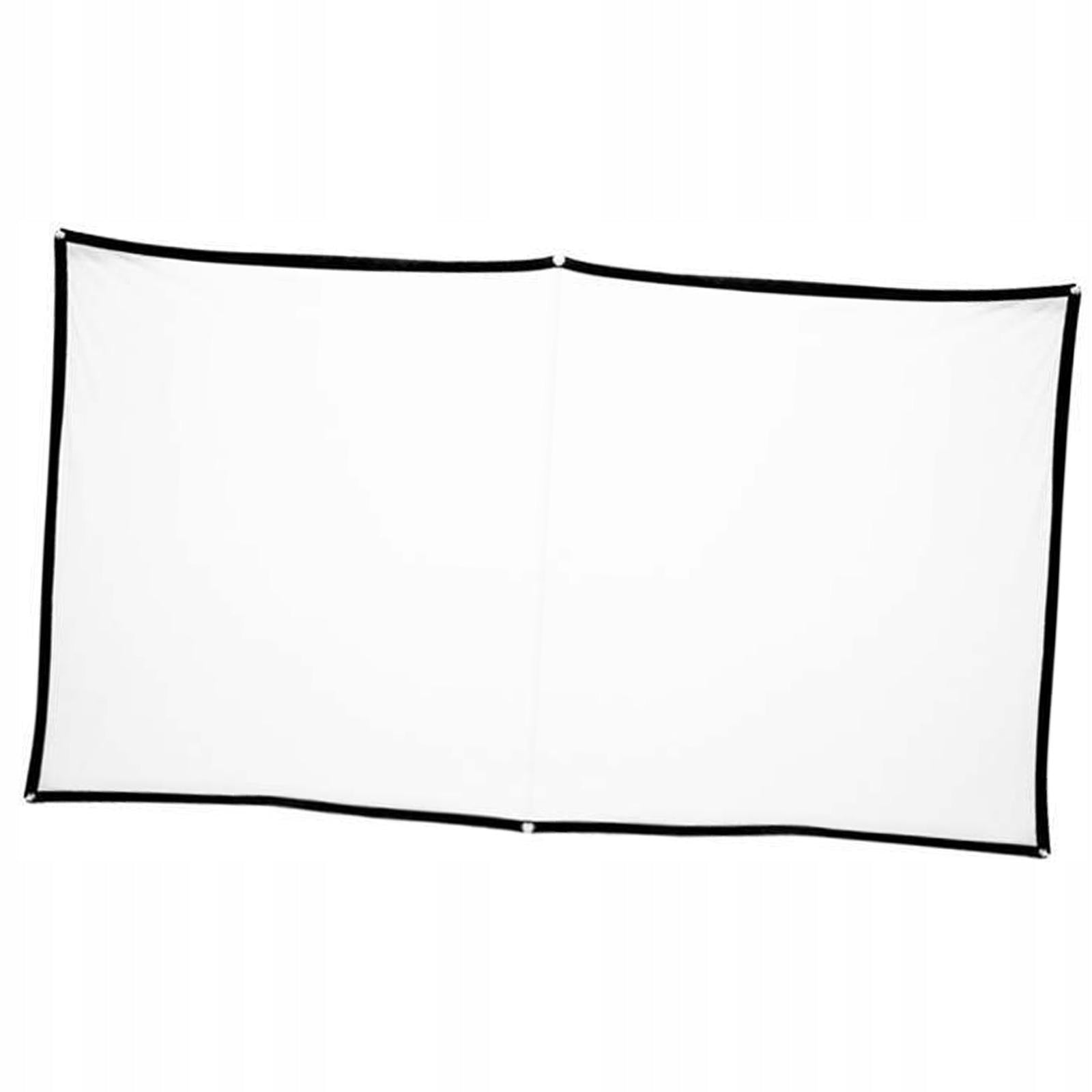 Movie Projector Screen 16:9 Foldable Soft Sturdy White Projector 84inch