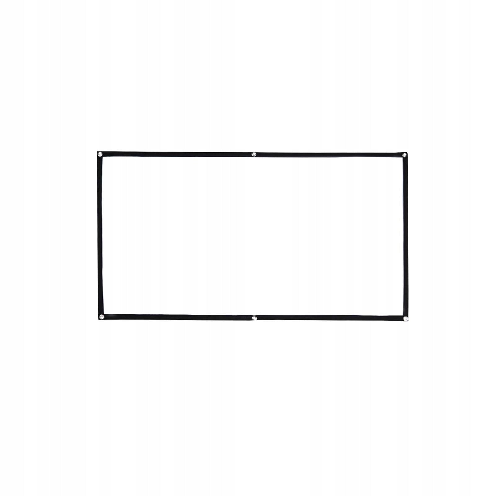 Movie Projector Screen Foldable Polyester Easy Installation 1.34x0.75m Brand no brand