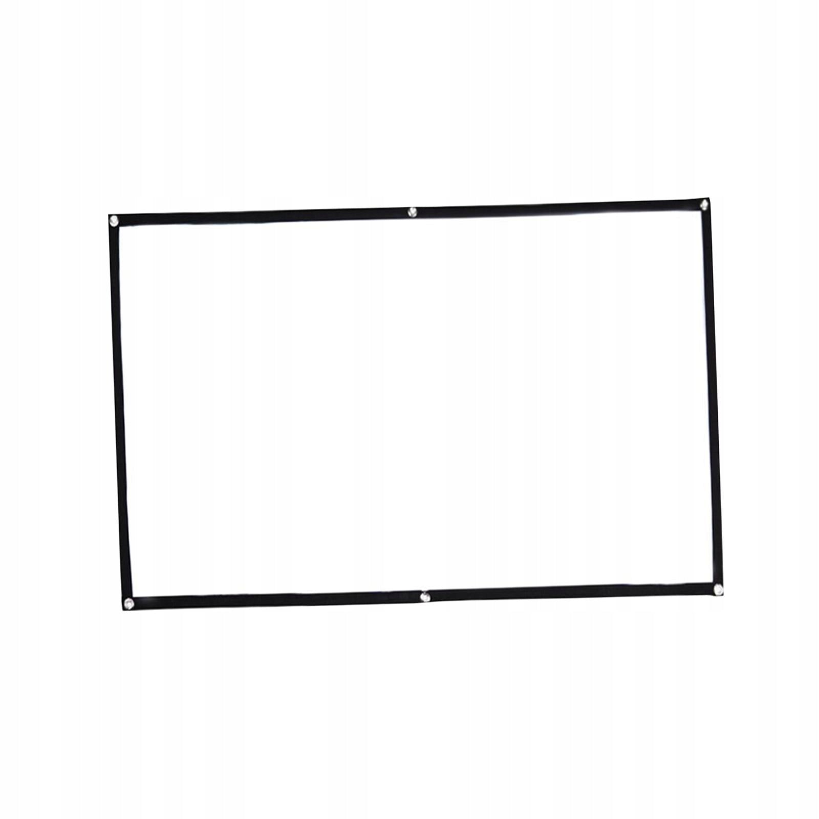 Movie Projector Screen Portable Polyester Anti Crease White 1.86x1.05m Packaging status original