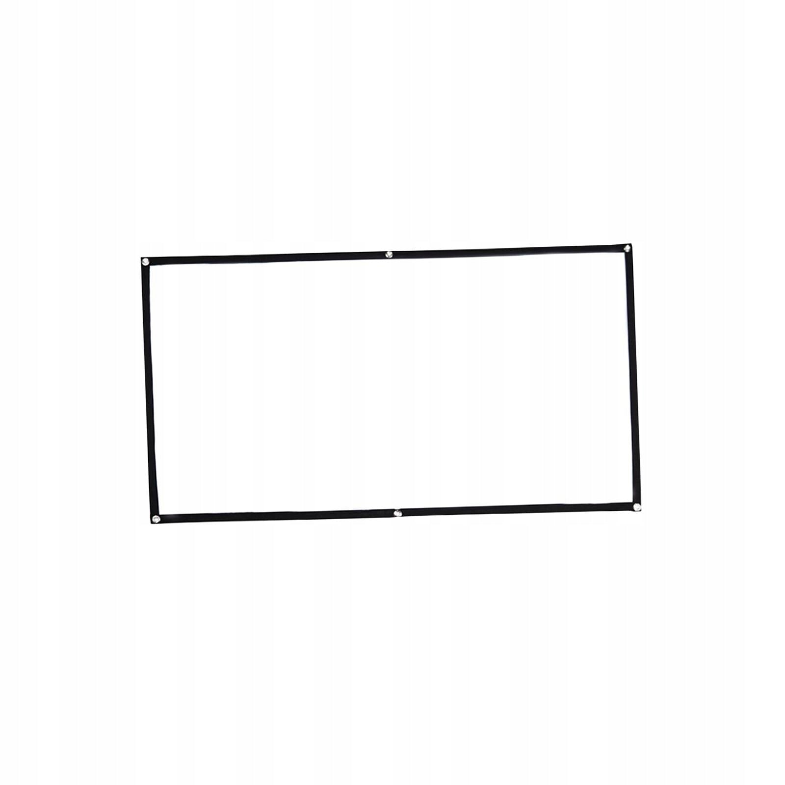 Movie Projector Screen Thickened Foldable 16:9 Projector Curtain 1.34x0.75m Brand no brand