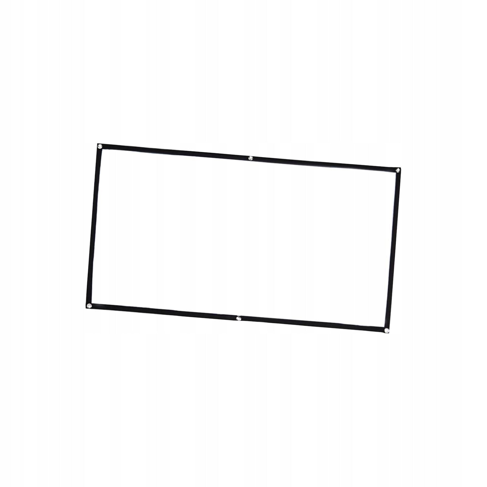 Movie Projector Screen Thickened Foldable 16:9 Projector Curtain 1.34x0.75m