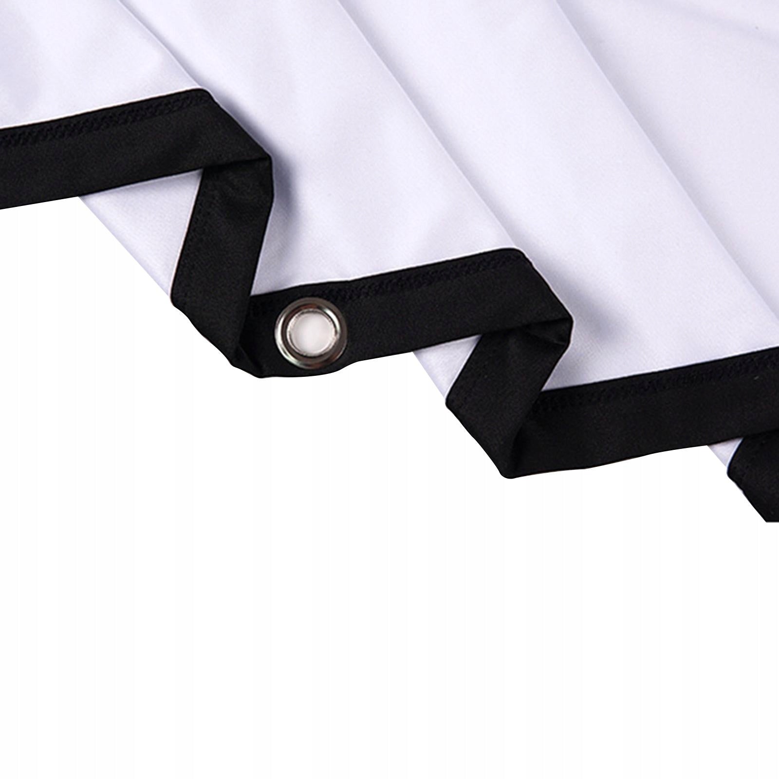 Movie Projector Screen Thickened Polyester White Anti Crease Easy 1.59x0.9m Brand no brand