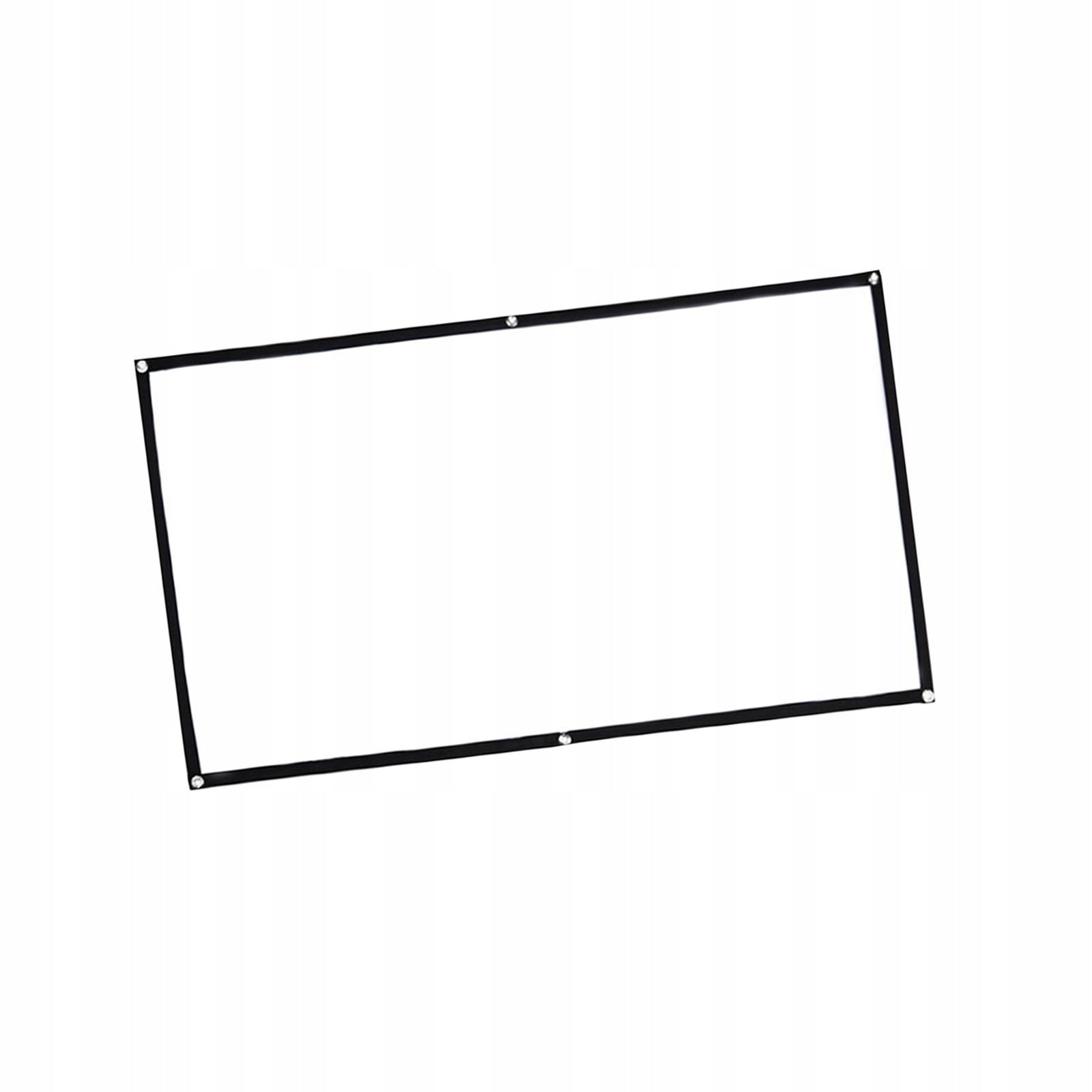 Movie Projector Screen Thickened Portable Easy to Install 1.59x0.9m