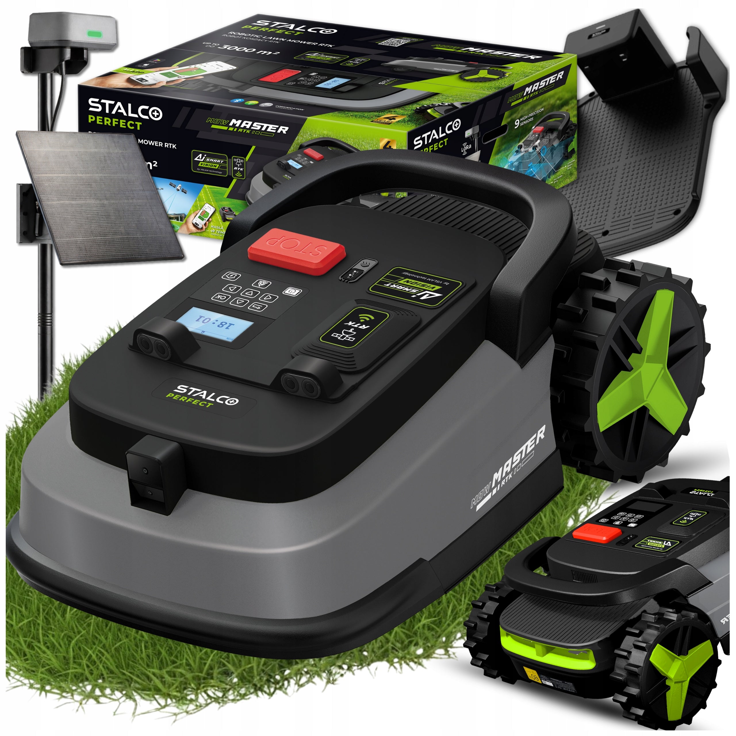 MowMaster MOWING ROBOT WITHOUT CABLE 3000m2 SYSTEM LoRa RTK +AI VISION STALCO Manufacturer code Robot Koszący RTK 3000m2 GPS Stalco