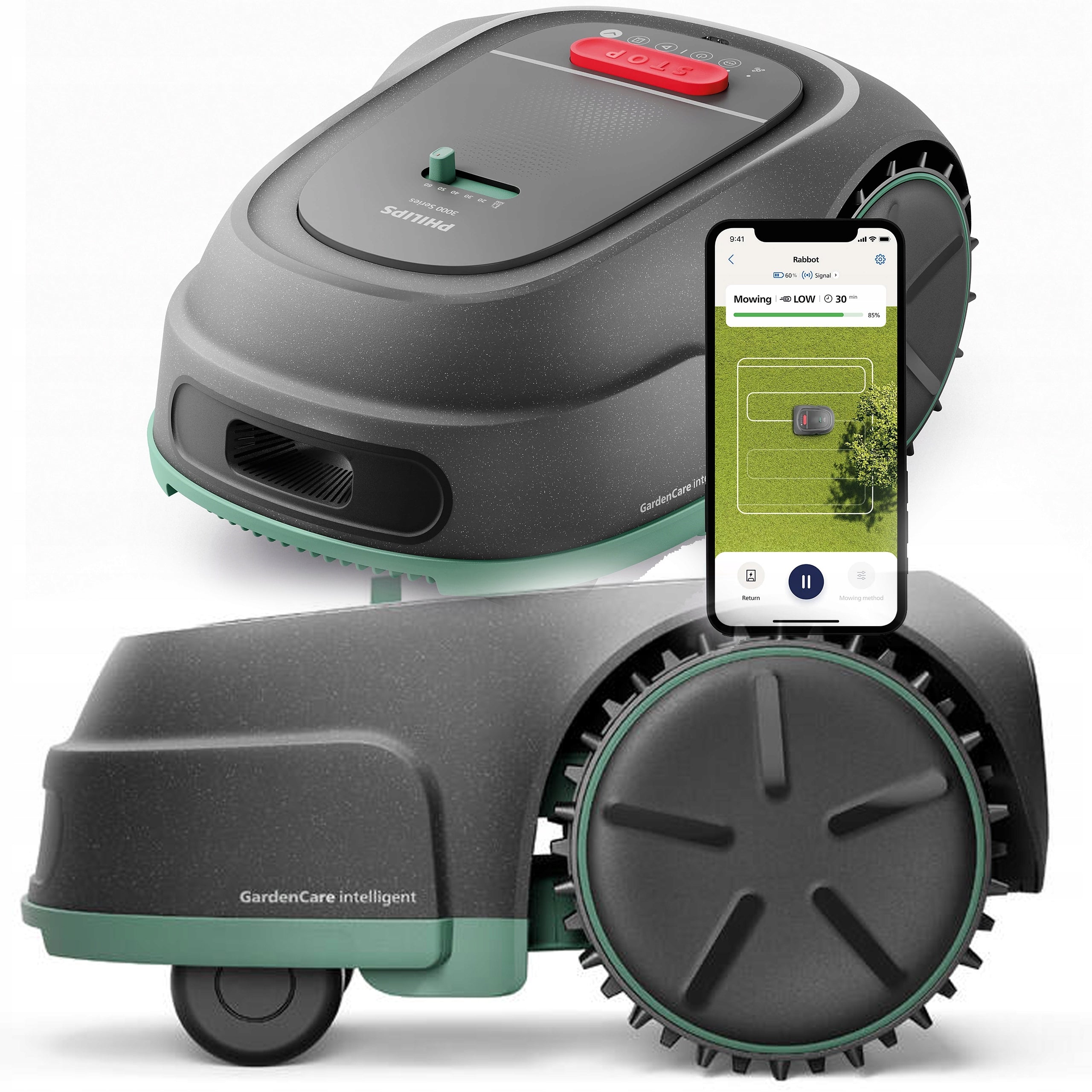 Mower Philips RSL3000/10 Robot mower with GPS GardenCare 1000 m2 for grass