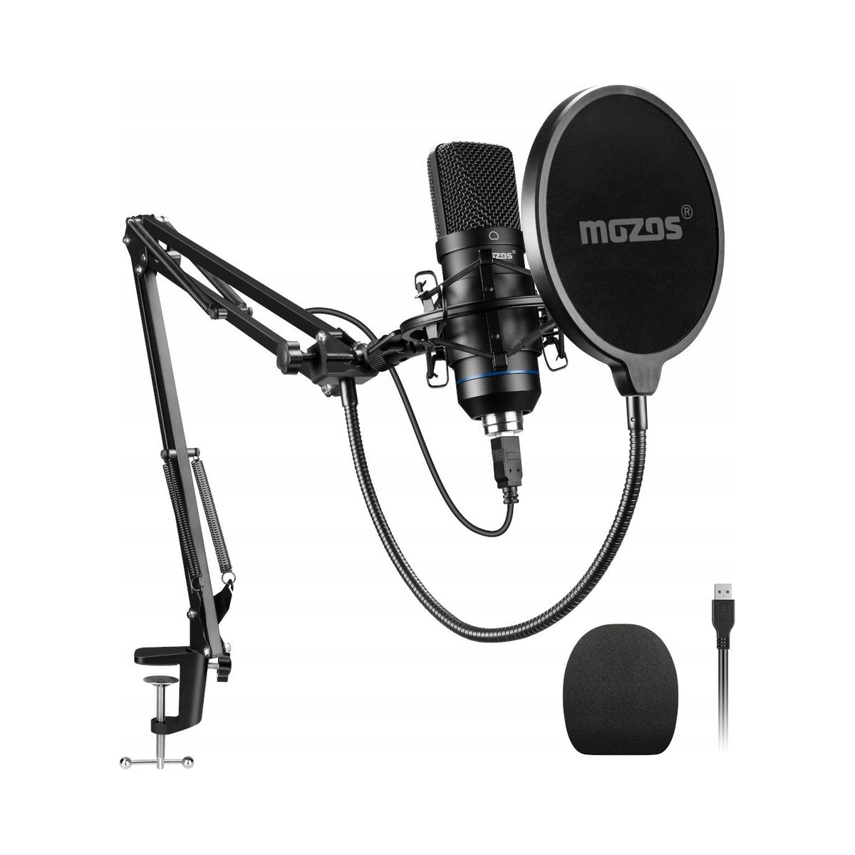 Mozos MKIT-700PRO v2 USB Microphone Kit Condenser Microphone