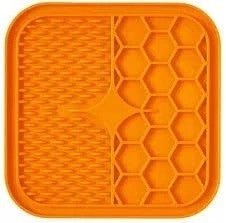 Mpets Lecca Mat Licking Mat for Dog and Cat Orange S Brand M-Pets