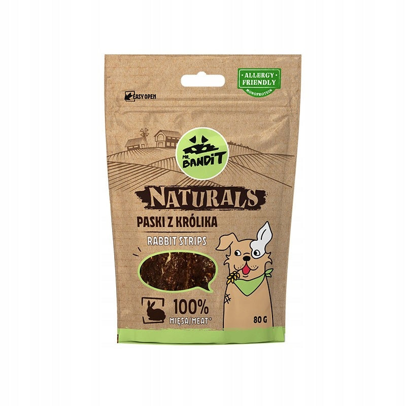 Mr. Bandit Naturals Rabbit Strips 80 g