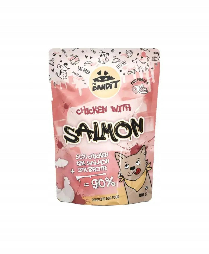 Mr. Bandit chicken with salmon 180g