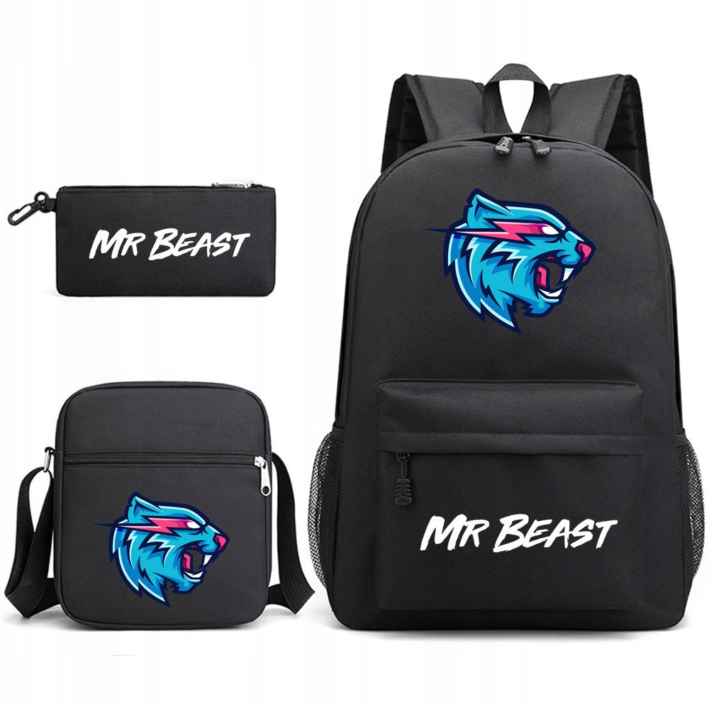 Mr Beast SCHOOL SET BACKPACK BAG PENCIL CASE high quality Packaging status original