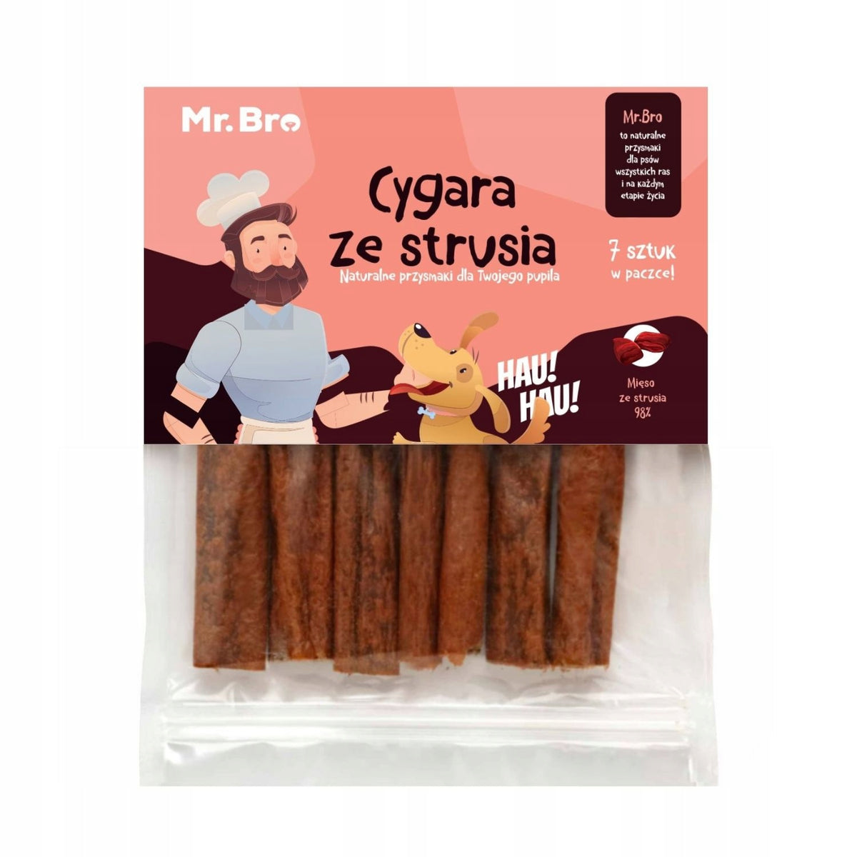 Mr. Bro - Cigars with Ostrich Muscle Meat 98%- Low Fat