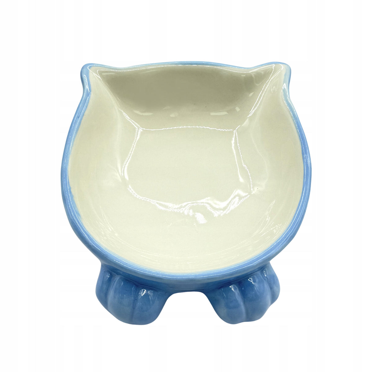 Mr. Pretzel Blue Cat Bowl 13cm