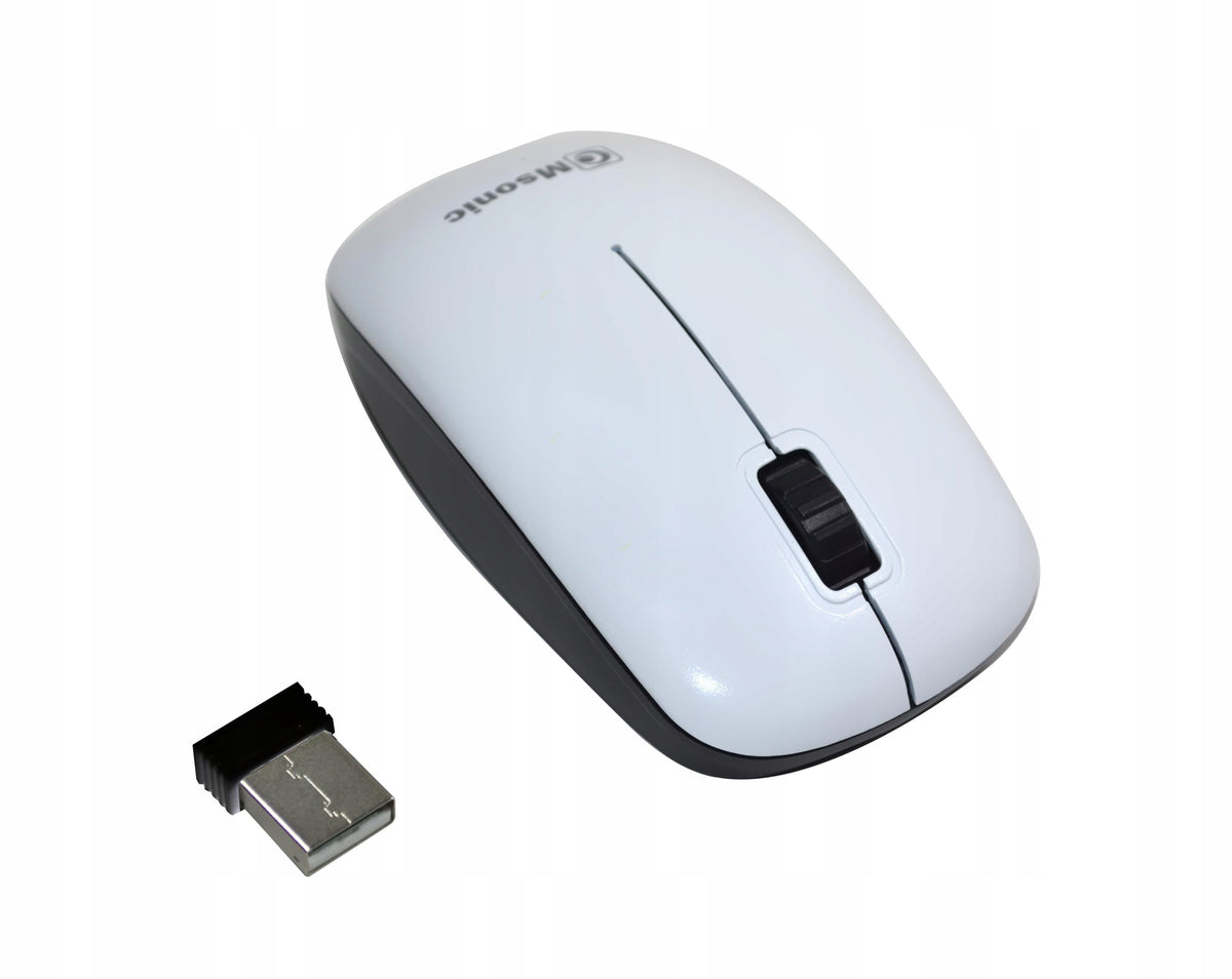 Msonic MX707W Wireless Optical Mouse 3 Buttons 1000 DPI White & Black
