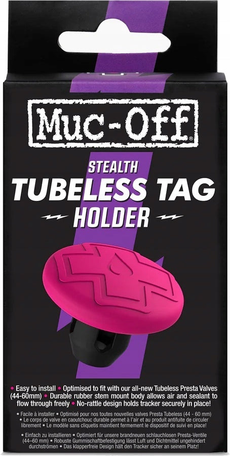 Muc-Off Stealth Tubeless Tag Holder for AirTag Manufacturer code 20707