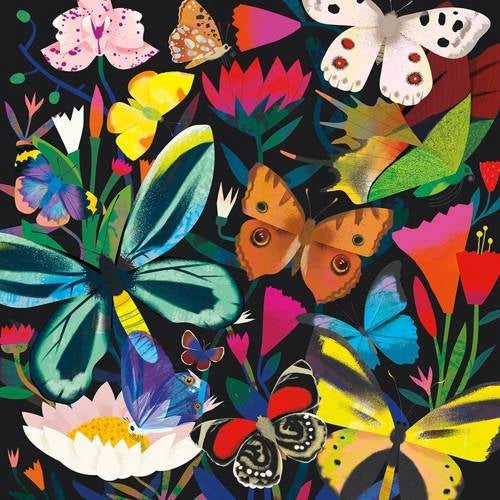 Im Dunkeln leuchtendes Puzzle Schmetterlinge, 500 Teile 