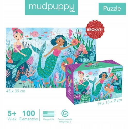 Blizganti dėlionė Mudpuppy Undinės, 100 d.