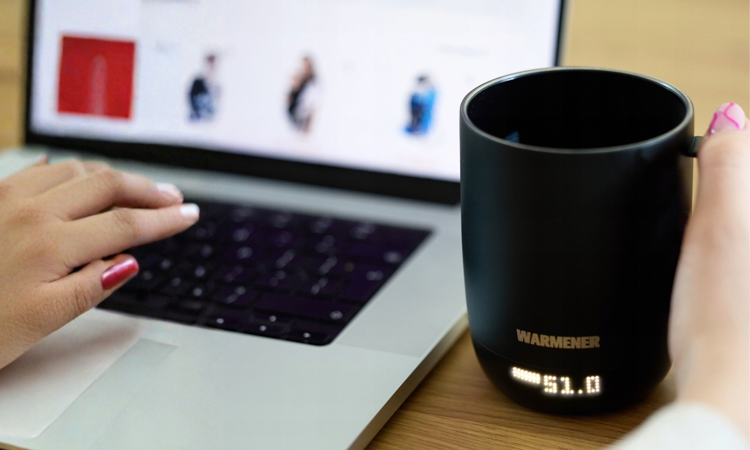 Mug Heated SMART Coffee Warmer Tea Office USB for GIFT Dominant color black
