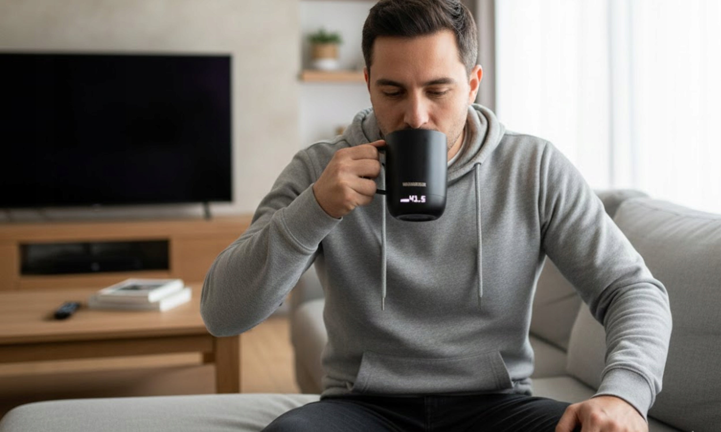 Mug Heated SMART Coffee Warmer Tea Office USB for GIFT Manufacturer code Inteligenty podgrzewacz z kubkiem SMART