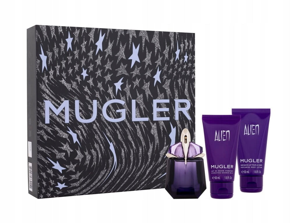 Mugler Alien Perfumed Water Set 30ml + Lotion + Gel Gift Luxury Packaging status original