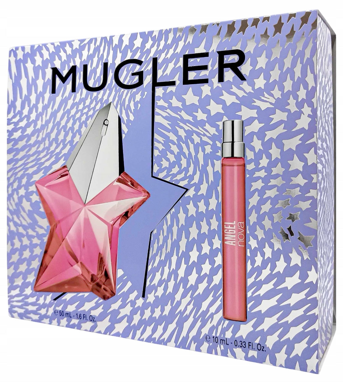 Mugler Angel Nova EDP 50ml + Perfume 10ml Refillable Gift Set Packaging status original
