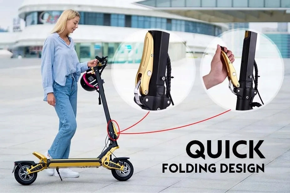Mukuta 9 Plus black and gold electric scooter with removable battery 1600W EAN (GTIN) 8595716206485