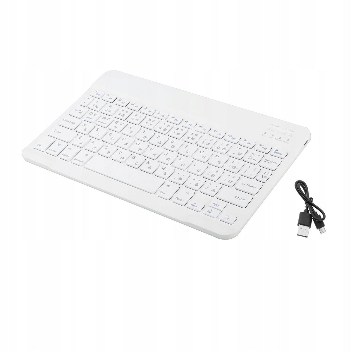 Multi Device 5.1 Keyboard Japanese Full Size for , IOS , Android white