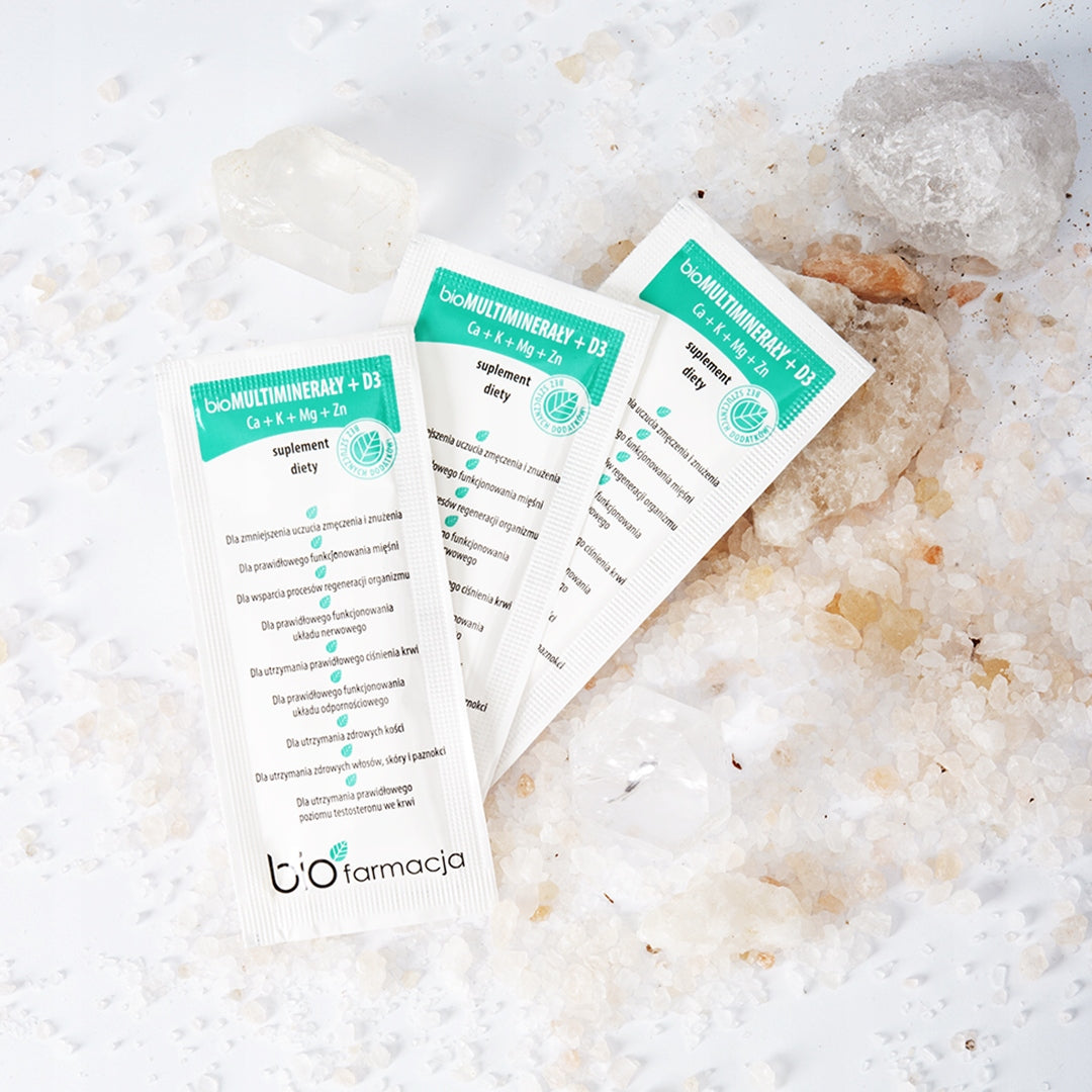 Multi MINERALS BIO from the Dead Sea Calcium Potassium Magnesium Zinc Biopharmacia Form sachet
