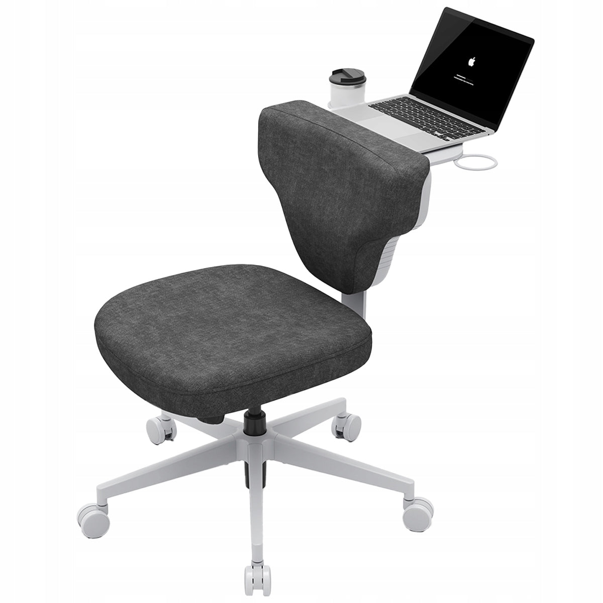 Multi-Position Desk Chair with Folding Table Spacetronik grey