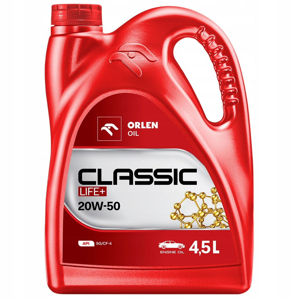 Multi-Season Mineral Engine Oil Orlen Oil CLASSIC LIFE+ 20W-50 |4,5L