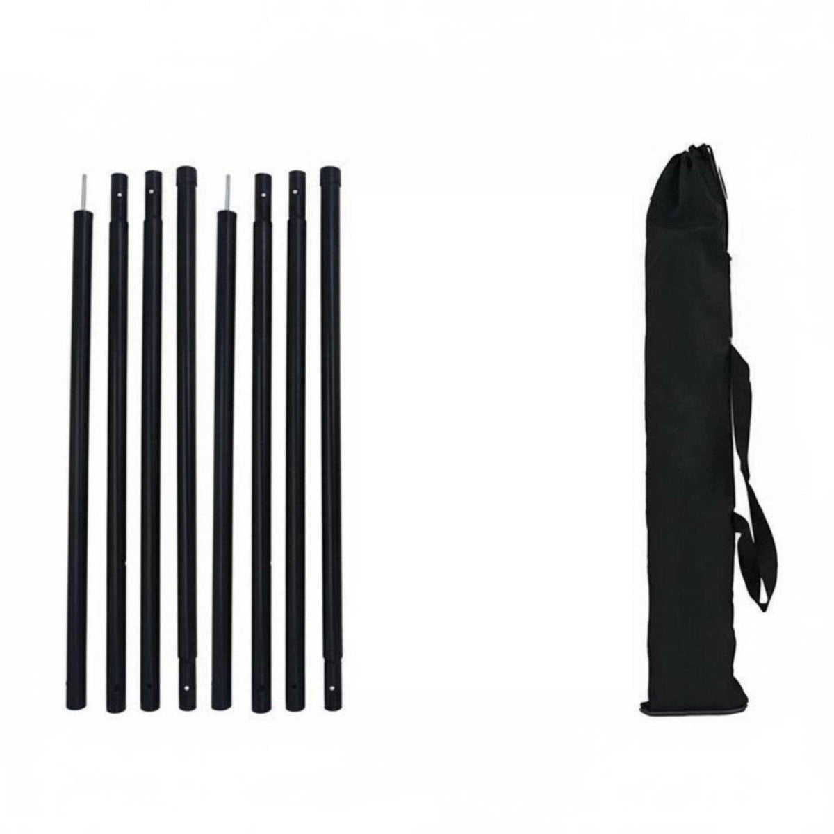 Multi Terrain Camping Tarp Poles Heavy Duty Iron without Rope Nails