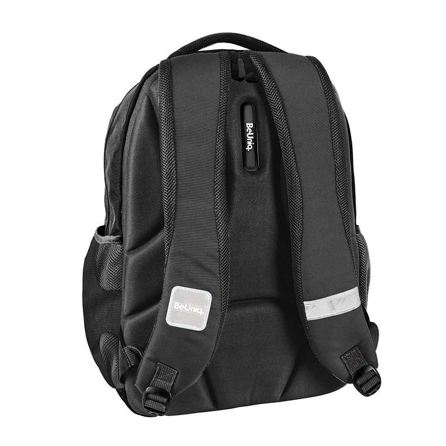 Multi-chamber school backpack BeUniq black HEY YOU!!! Manufacturer code BU26HY-2706