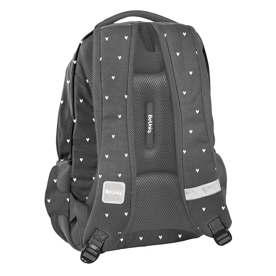 Multi-chamber school backpack BeUniq shades of gray and silver 20 l Brand BeUniq