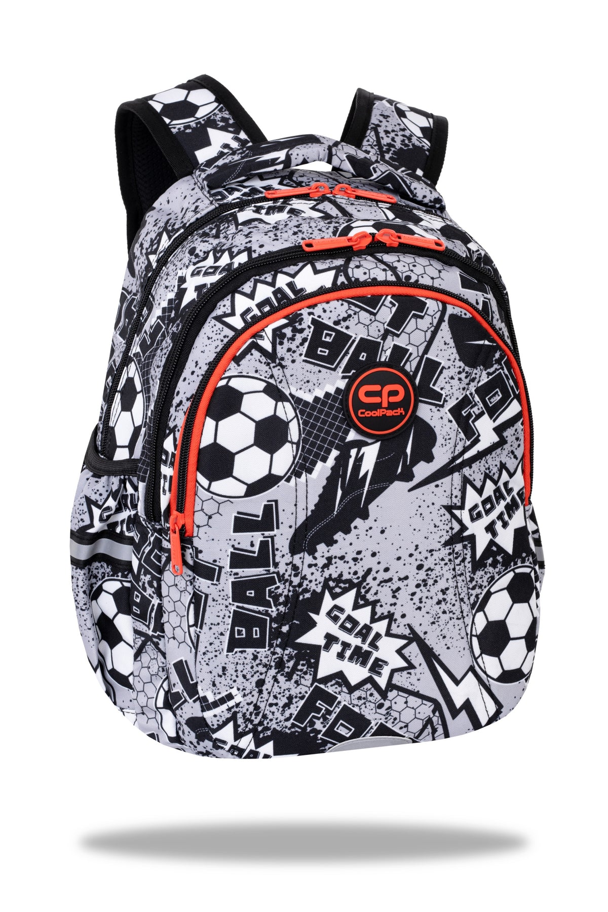 Multi-chamber school backpack CoolPack Football Grey Ball 21 L Manufacturer code F048710