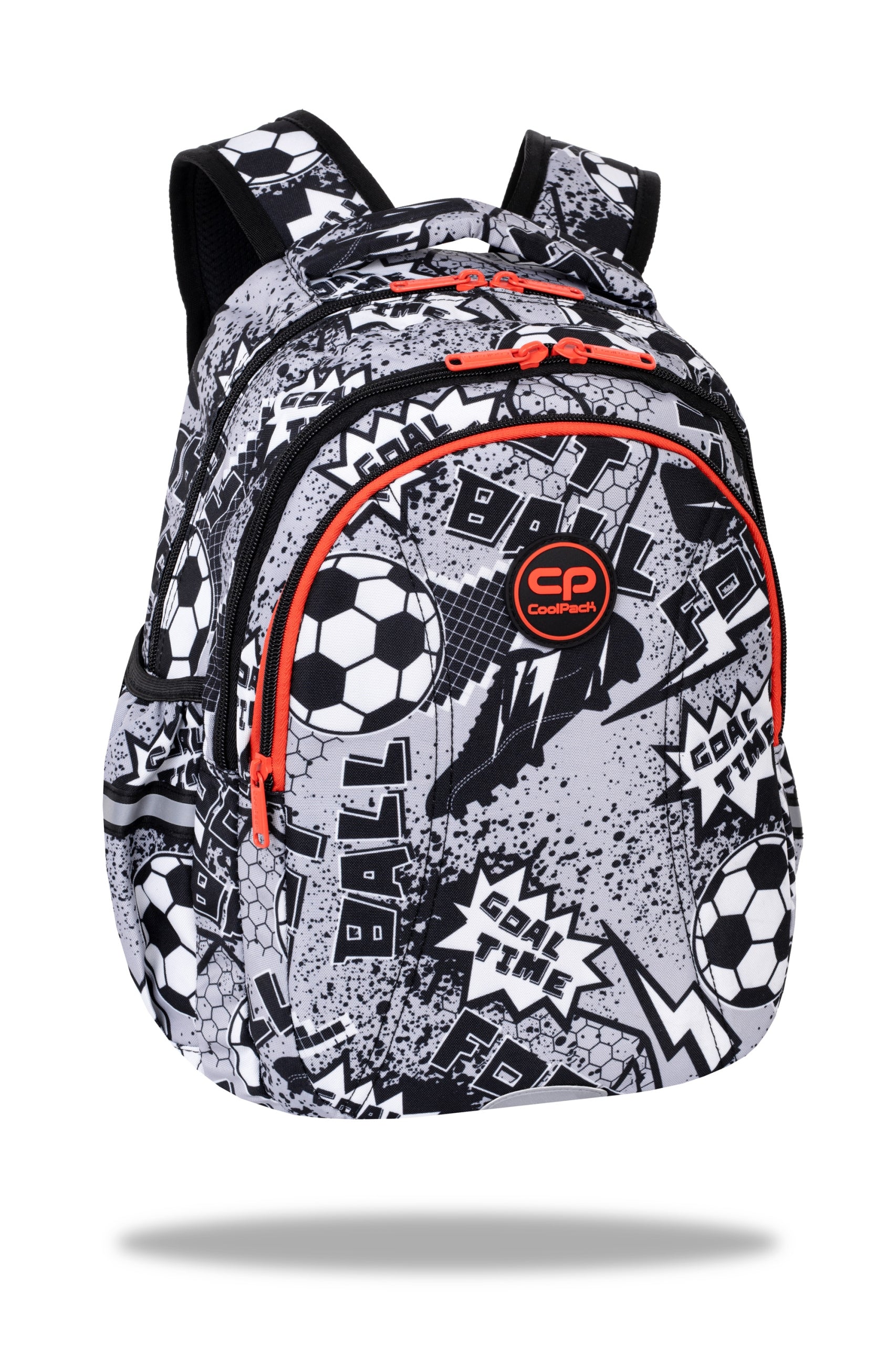 Multi-chamber school backpack CoolPack Football Grey Ball 21 L Manufacturer code F048710