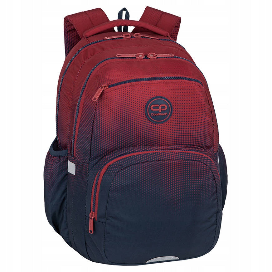 Multi-chamber school backpack CoolPack Gradient red navy blue F099758