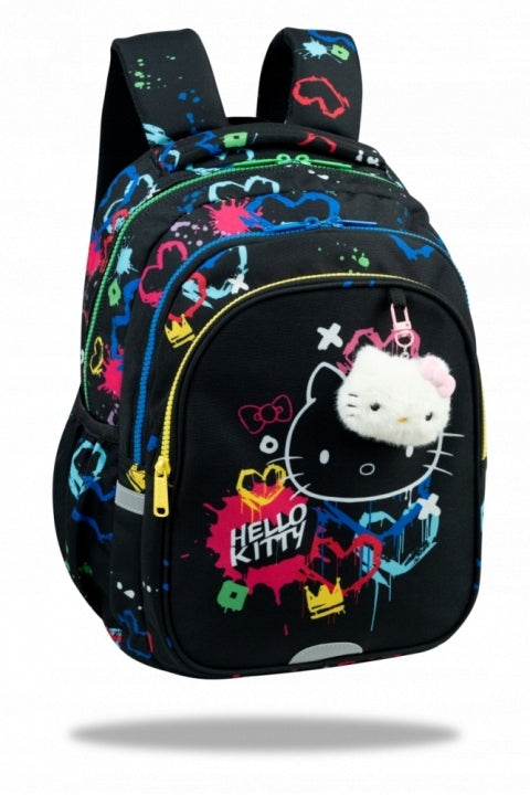 Multi-chamber school backpack CoolPack JERRY Hello Kitty Black Neon Manufacturer code 5907360014782
