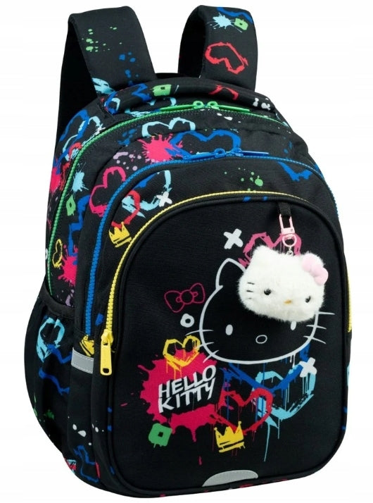 Multi-chamber school backpack CoolPack JERRY Hello Kitty Black Neon