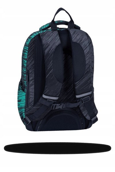Multi-chamber school backpack CoolPack black, green Manufacturer code F158003