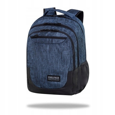 Multi-chamber school backpack CoolPack blue 27 l