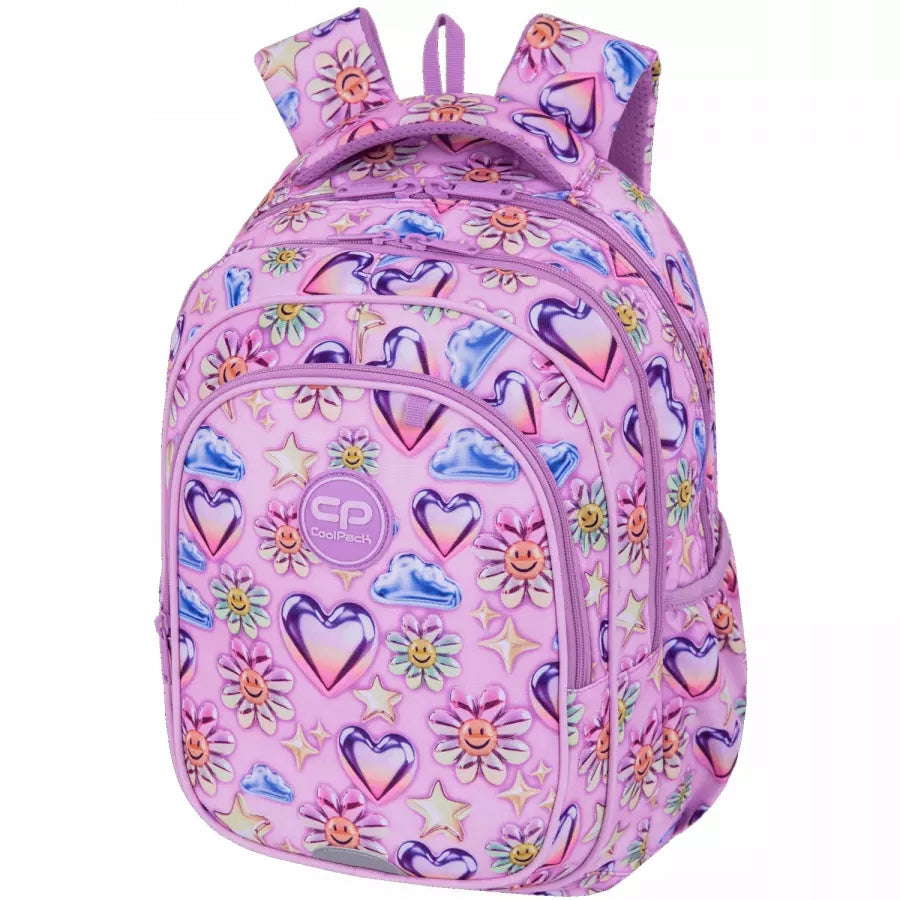Multi-chamber school backpack CoolPack pink FAST Balloons