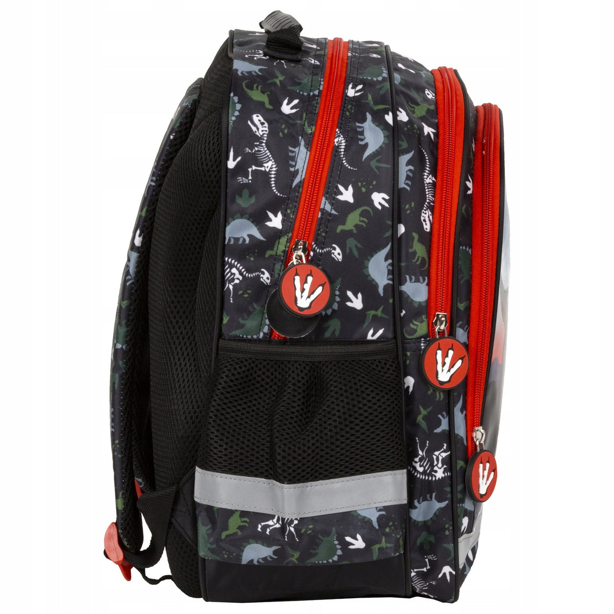 Multi-chamber school backpack Derform DINOSAUR dino holds A4 Brand Derform