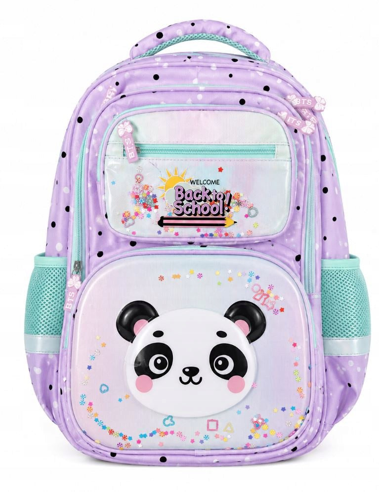 Multi-chamber school backpack Kayet PANDA padded