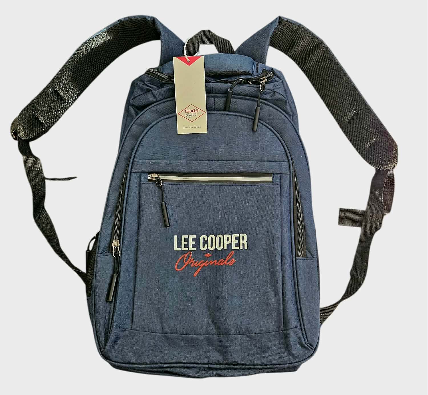 Multi-chamber school backpack Lee Cooper blue, multicolor