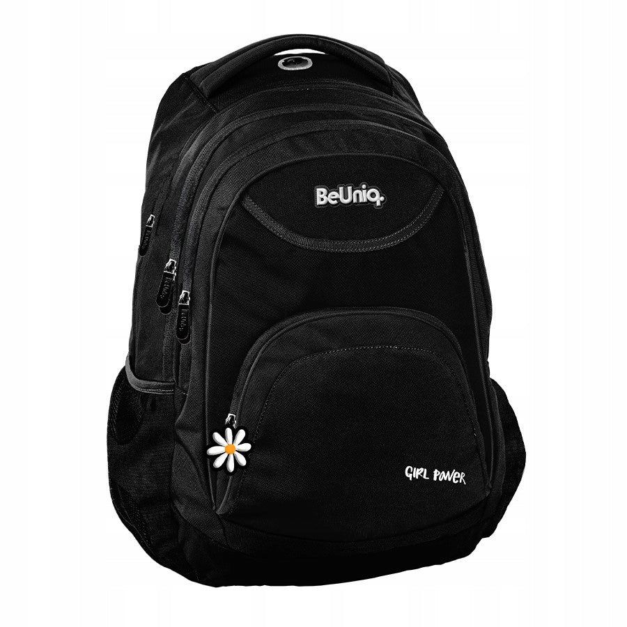 Multi-chamber school backpack Paso black 21l