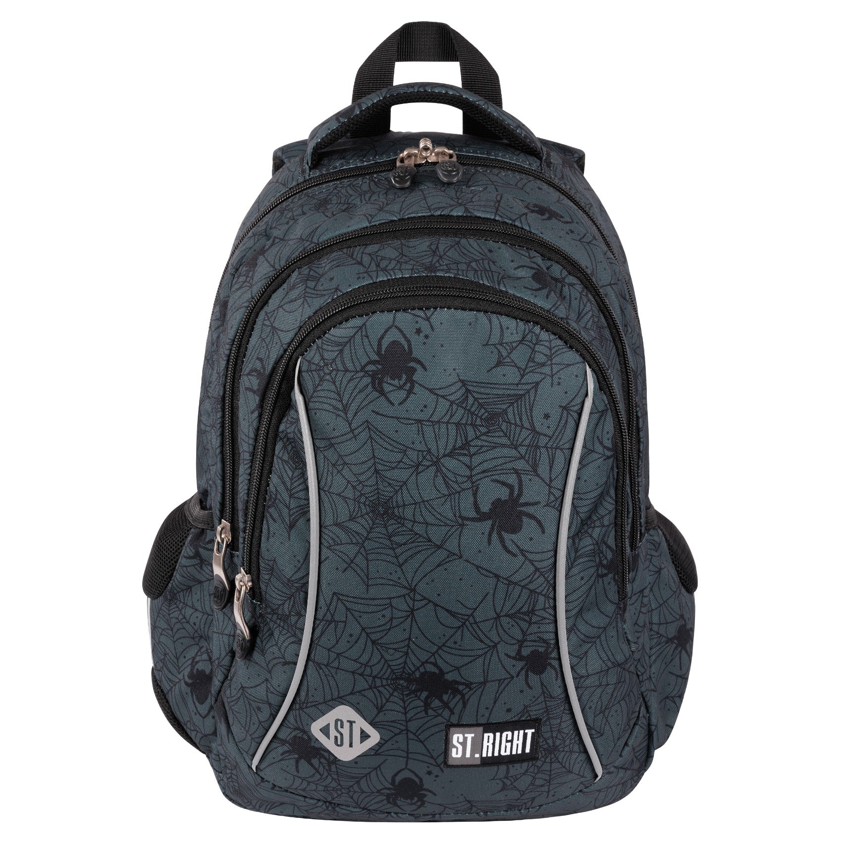 Multi-chamber school backpack St.Right black 20 l